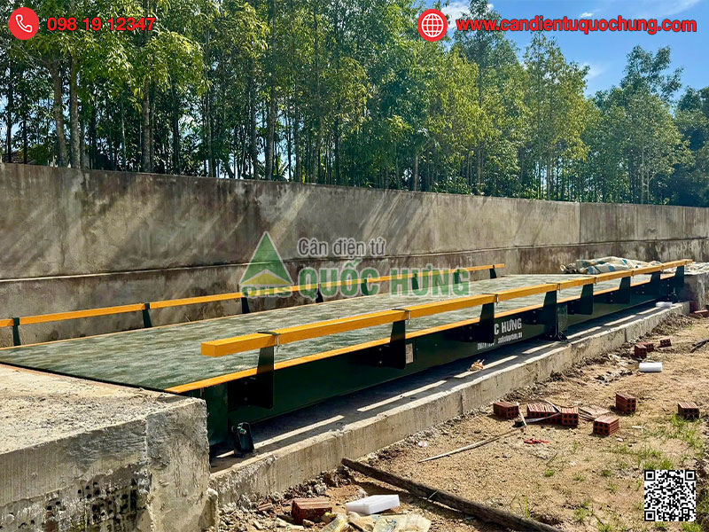 Lắp đặt bàn giao trạm cân xe 80 tấn tại Kon Tum 