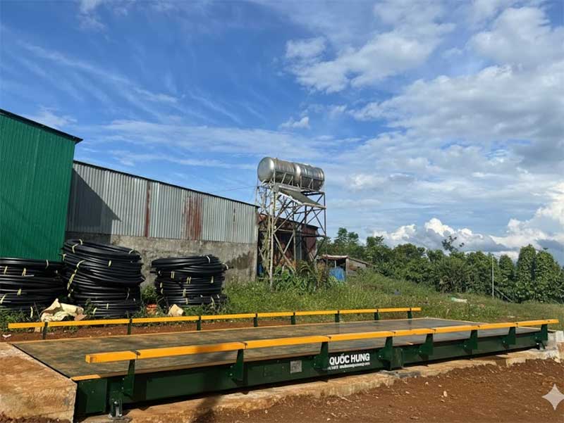 Lắp đặt bàn giao trạm cân xe 80 tấn tại Đăk Nông