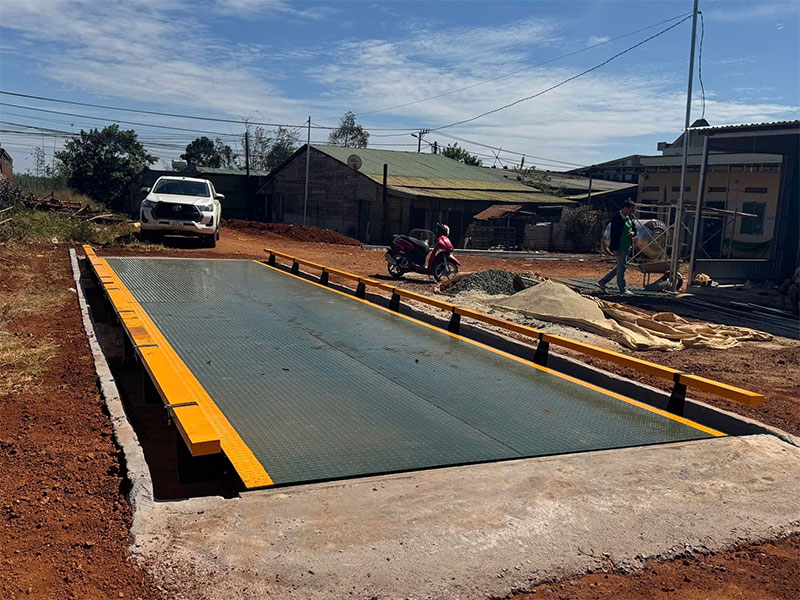 Lắp đặt bàn giao trạm cân xe 80 tấn tại Phú Yên