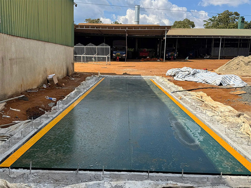 Lắp đặt bàn giao trạm cân xe 80 tấn tại Kiến Đức