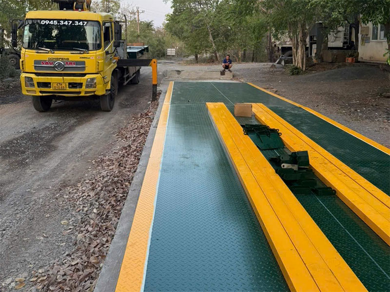 Lắp đặt bàn giao trạm cân xe 100 tấn tại Easup 