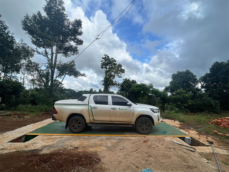 Lắp đặt bàn giao trạm cân xe 40 tấn tại Phú Yên