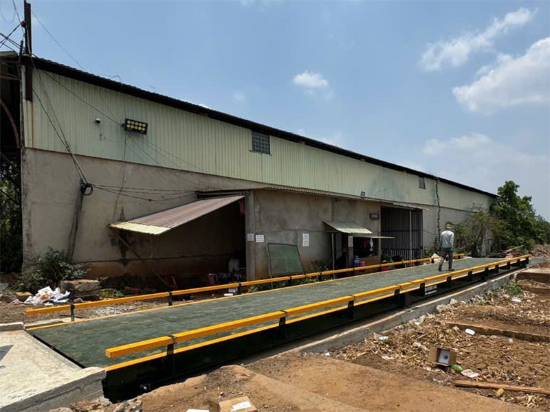 Lắp đặt bàn giao trạm cân xe 100 tấn tại Krông Pa - Gia Lai