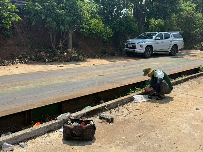 Sửa Cân Ô Tô Bị Sét Đánh Hư Loadcell Tại Gia Lai