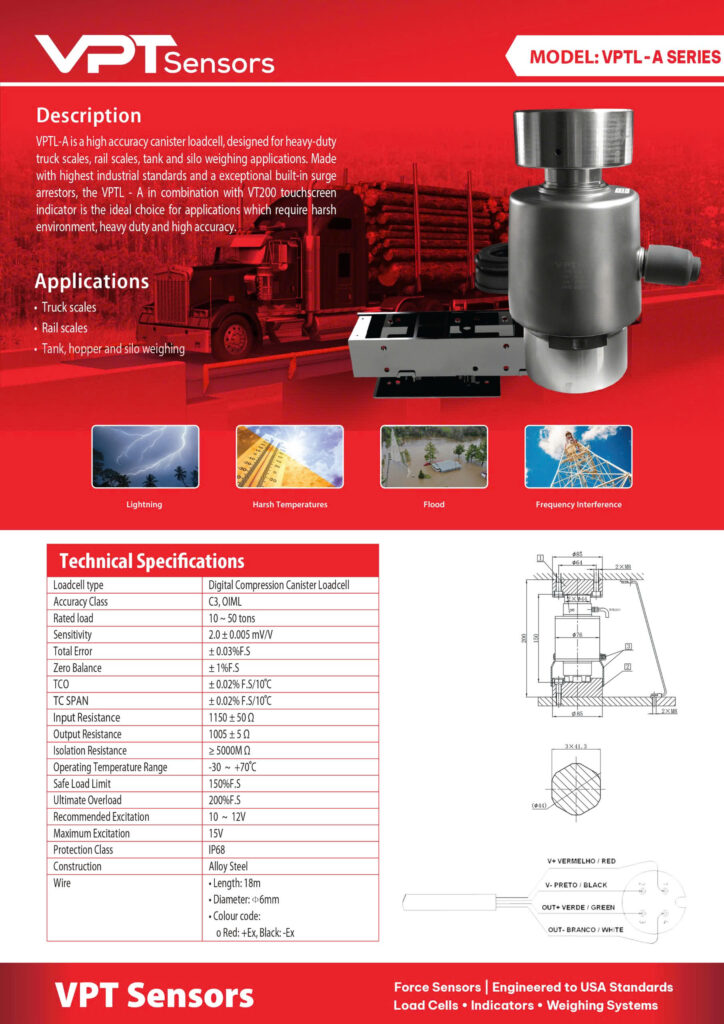 Loadcell cân ô tô VPTL-A Series