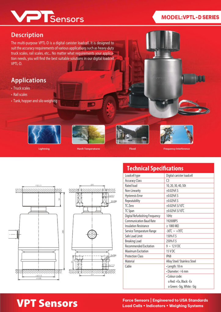 Loadcell cân ô tô VPTL-D Series