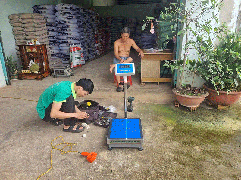 Sửa Cân Bàn Điện Tử Cho Kho Sầu Riêng Tại Bảo Lộc