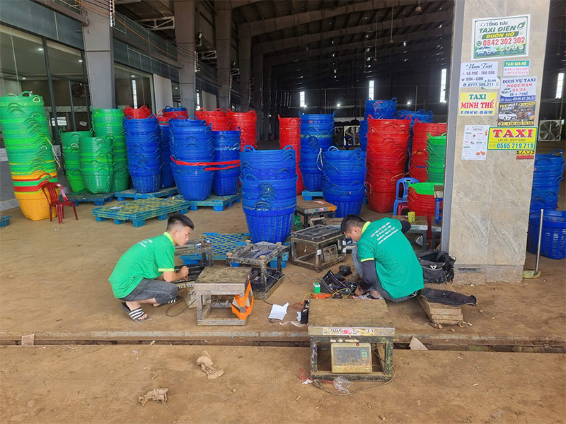 Sửa Cân Điện Tử Cho Kho Sầu Riêng Tại Xã Ea Knuếc