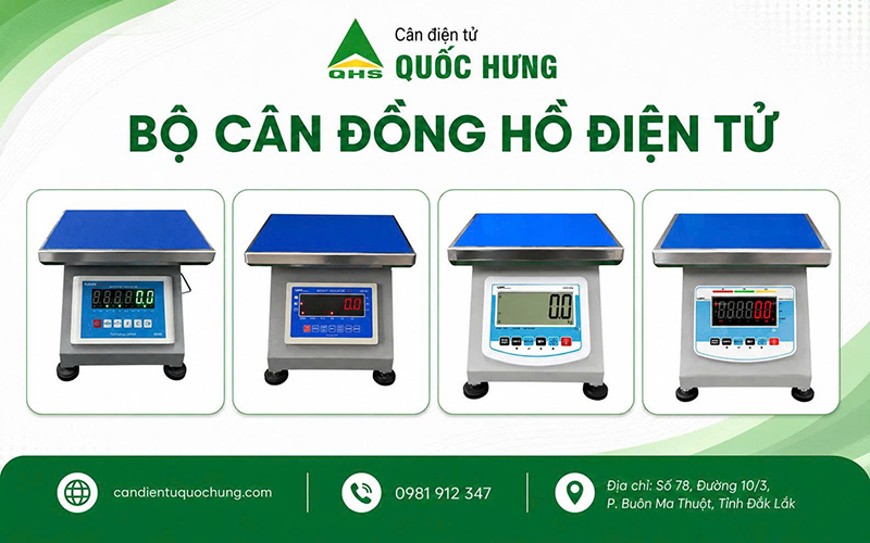 cân đồng hồ điện tử Quốc Hưng